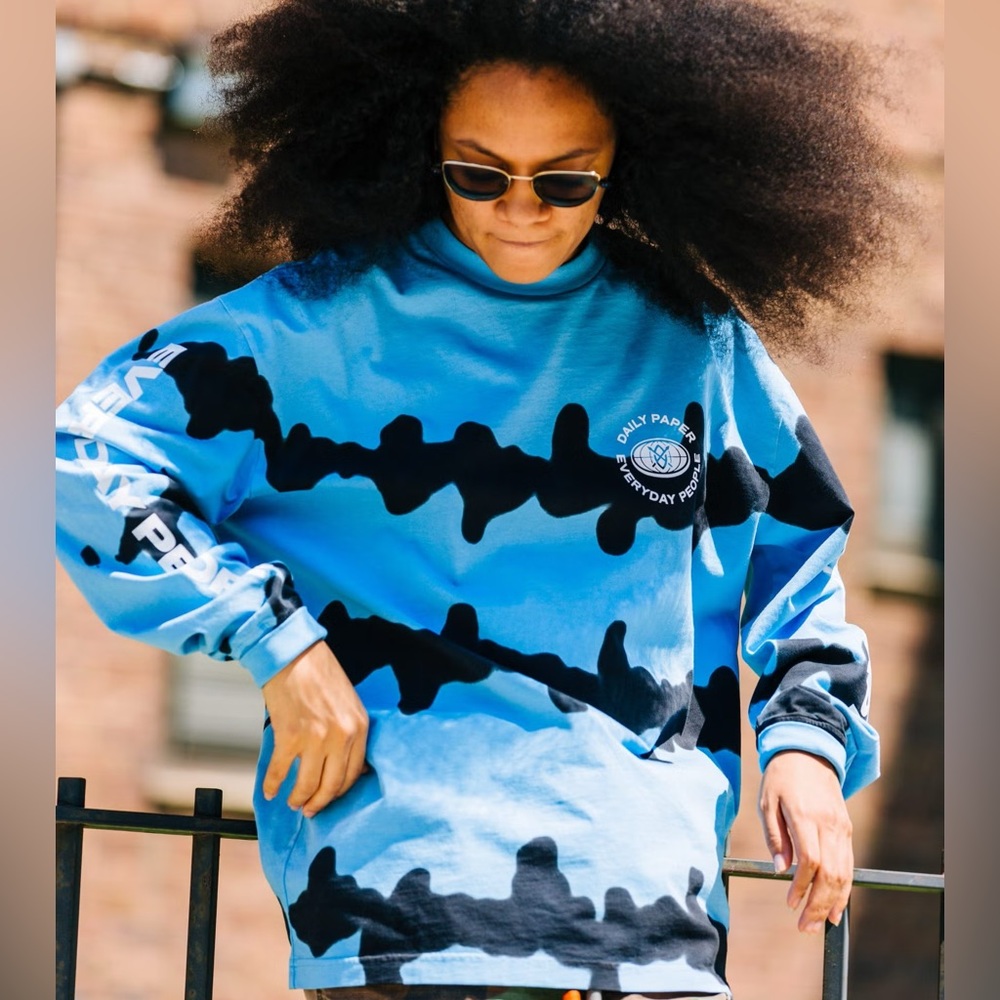 DAILY PAPER X EVERYDAY PEOPLE EP Long Sleeve Tie Dyed Shirt